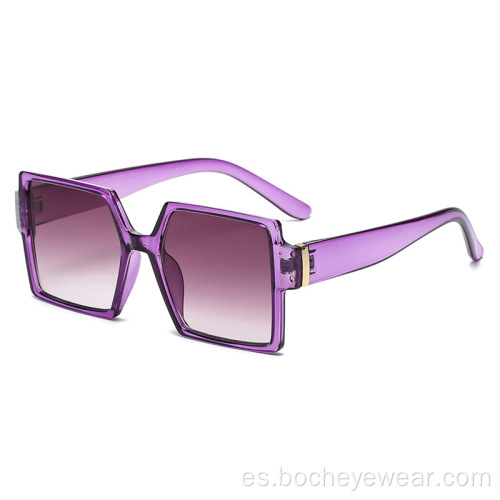 Nuevas gafas de sol cuadradas de montura grande Retro Gafas de sol para mujer de la misma tendencia en Europa y América Gafas de sol de calle para hombre s2112